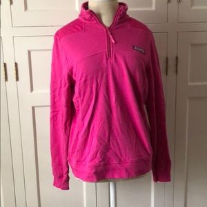 Hot Pink Vineyard Vines quarter zip pullover